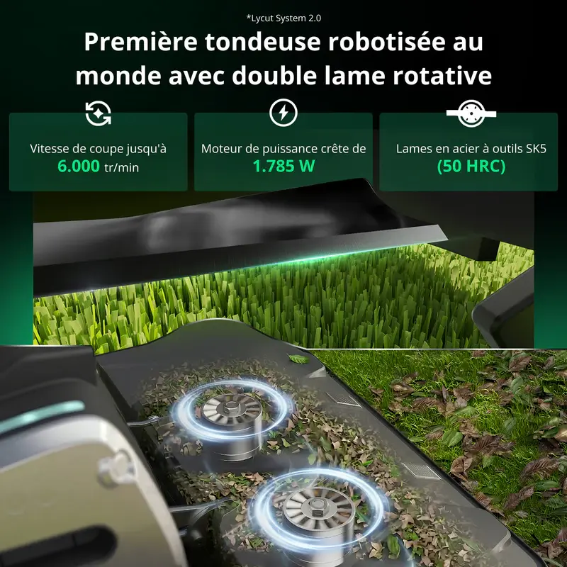 Miniature : Tondeuse à gazon robotisée Lymow One Plus 4000m²