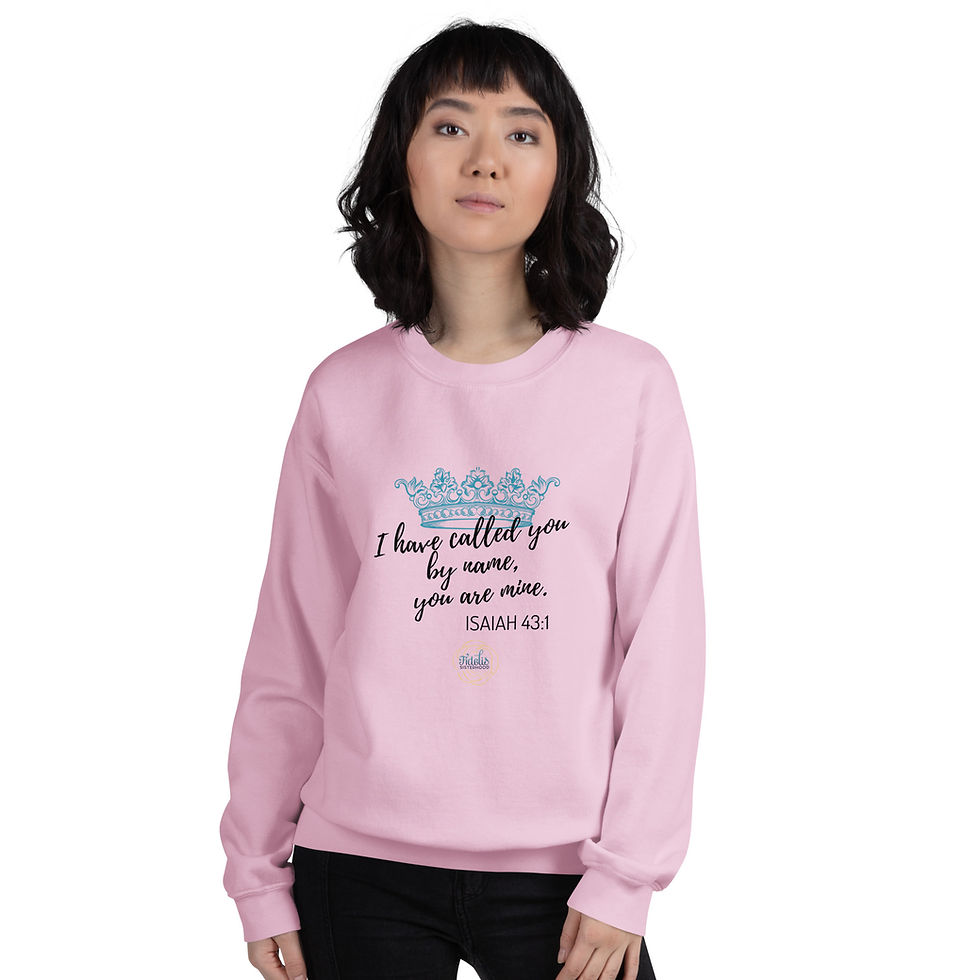 Thumbnail: "I have called you by name" Fidelis Crewneck Sweatshirt 