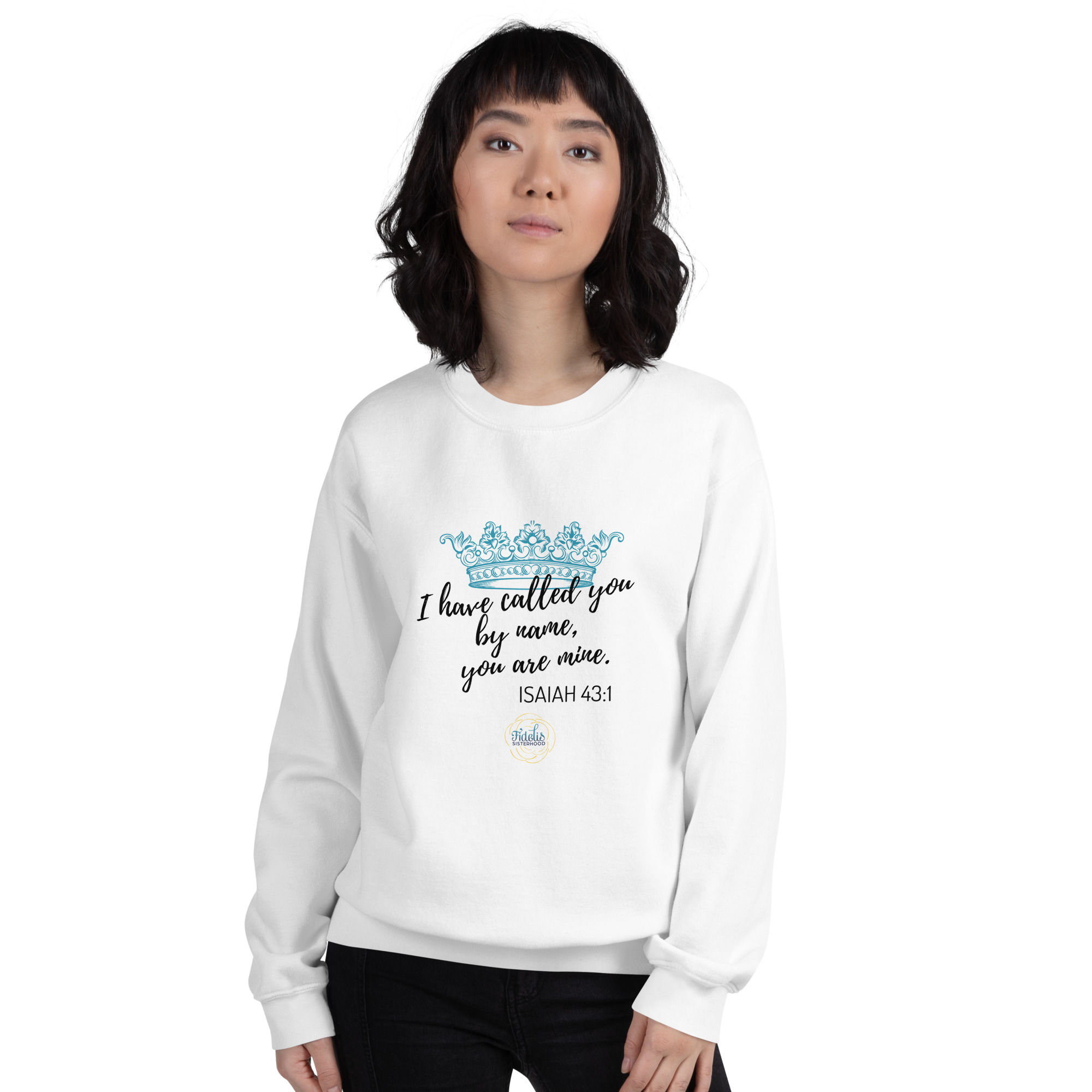"I have called you by name" Fidelis Crewneck Sweatshirt 