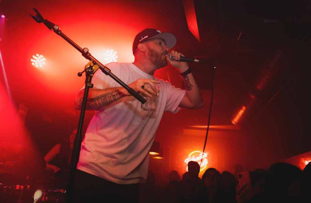 Rel McCoy performing on stage