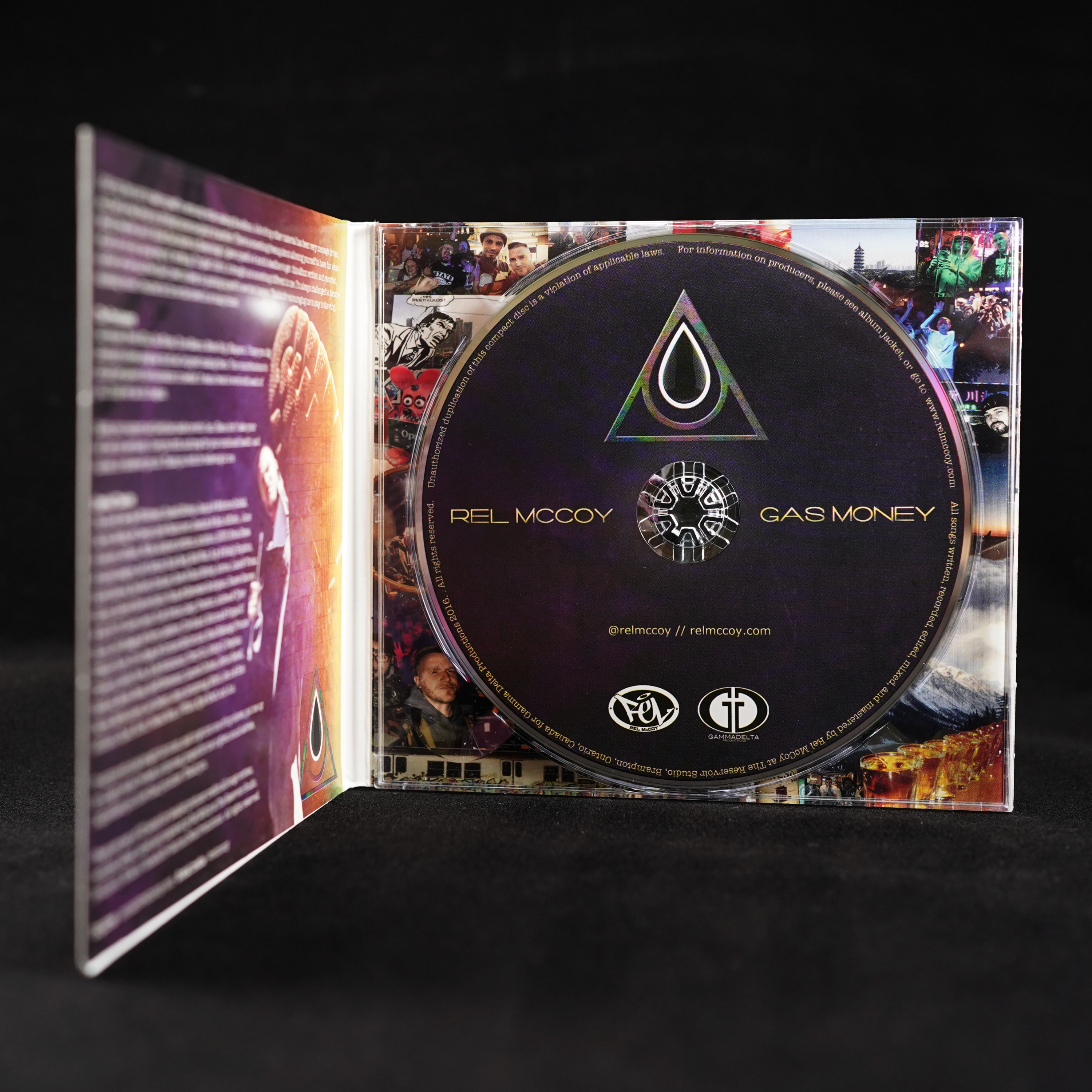 Gas Money CD open — digi-pack inside