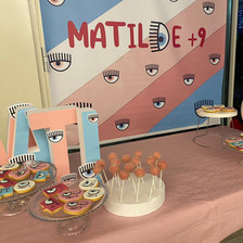 Compleanno Matilde, tema Chiara Ferragni