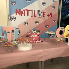 Compleanno Matilde, tema Chiara Ferragni