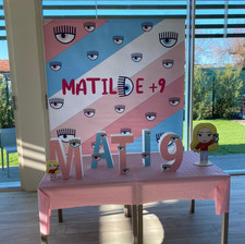 Compleanno Matilde, tema Chiara Ferragni