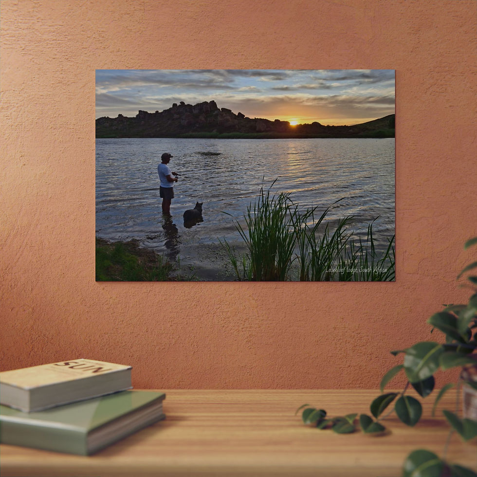 Thumbnail: Wall Art - Sunset Fishing Aluminum Composite Panels