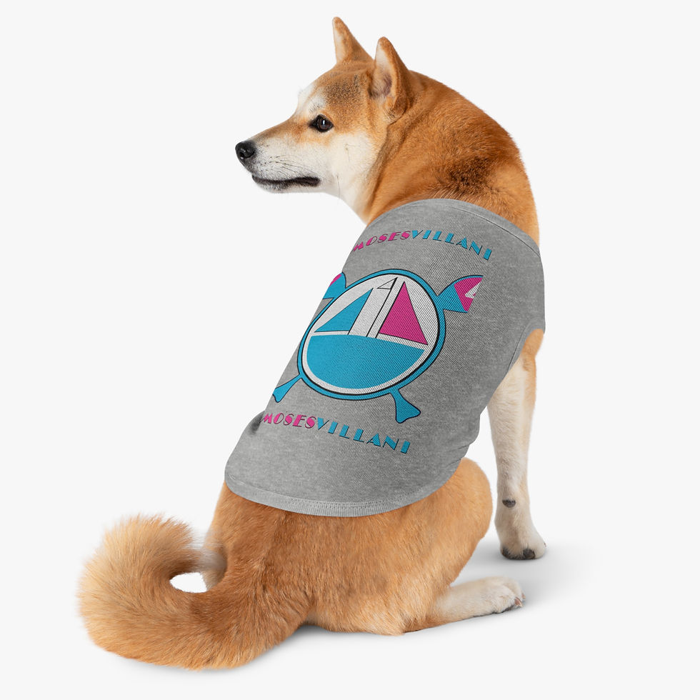 Thumbnail: Colorful Graphic Pet Tank Top for Stylish Dogs - Perfect for Summer Adventures