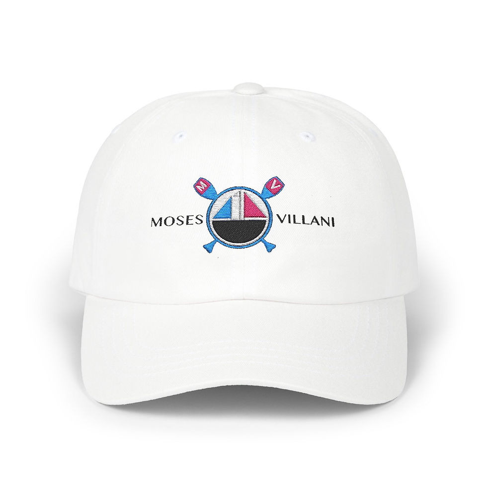 Moses Villani Classic Dad Cap - Stylish White Hat for Casual Wear