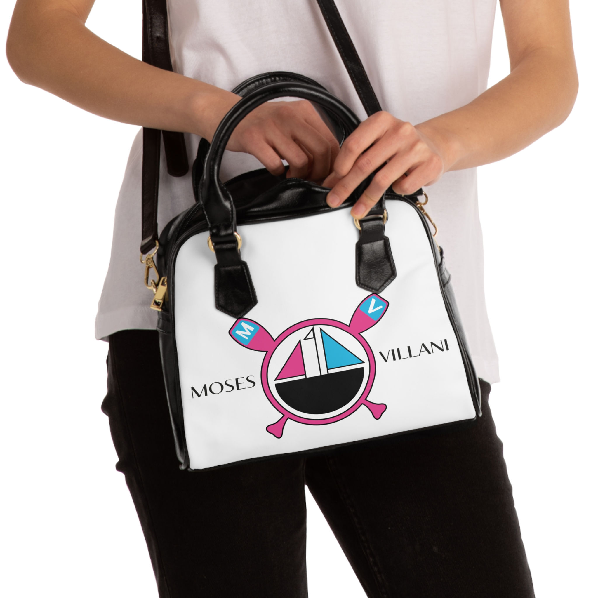 Moses Villani Shoulder Handbag - Stylish Everyday Tote with Unique Design