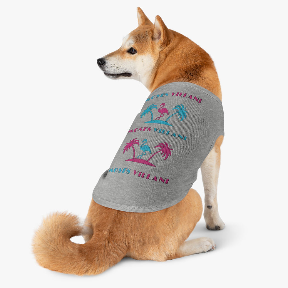 Thumbnail: Tropical Flamingo Pet Tank Top - Style for Dogs and Cats