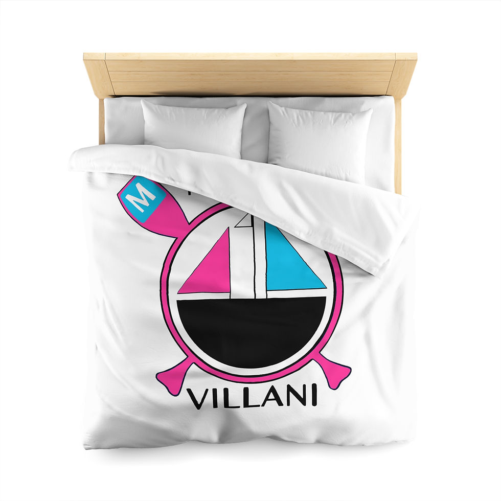 Thumbnail: Moses Villani Microfiber Duvet Cover - Nautical Design for Comfort and Style
