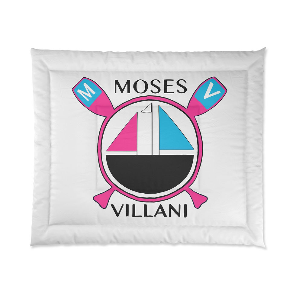 Personalized Moses Villani Comforter - Cozy Nautical Bedding for Home Decor