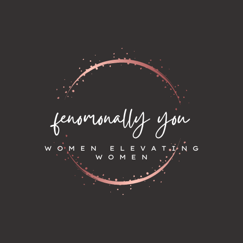 Rose Gold Brush Glitter Feminine Boutique Circle Logo