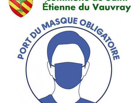 Port du masque en extérieur à Saint Étienne du Vauvray