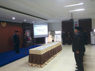 Pelantikan 33 orang PPNS Pemprov DKI Jakarta oleh kepala Kanwil Kemenkumham Provinsi DKI jakarta