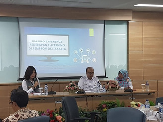 Sharing Experience e-learning Pemprov DKI dalam acara Fasilitasi Pemerintah Daerah di BPSDM Kemendag