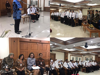 Pembukaan Diklat Kepemimpina Tingkat III Angkatan 53 dan 54 Tahun 2019 di Ruang Executive Longue Lan
