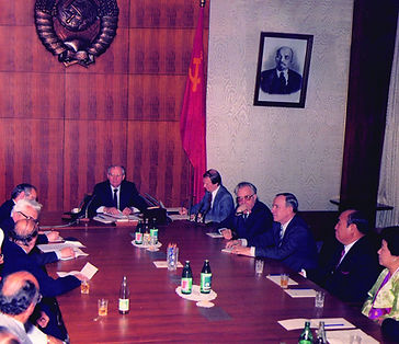UPF founders meeting Pres. Gorbachev in Kremlin, Moscow, USSA April 1990