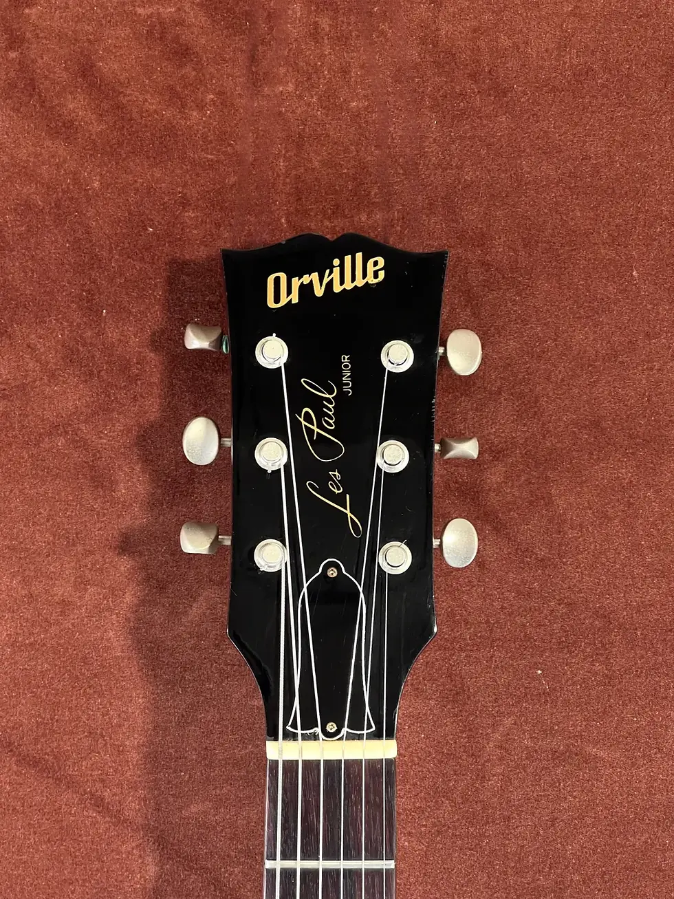 Thumbnail: Orville Les Paul Junior headstock serial K016750 tuners