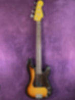 Fender Japan P-Bass sunburst finish and 4-ply tortoiseshell pickguard