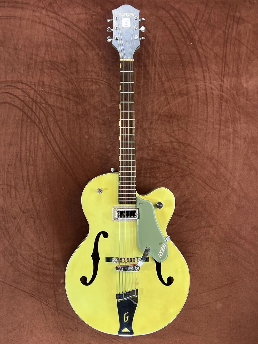Thumbnail: Gretsch Anniversary 6125 Semi-Hollow Electric Guitar | 1962 Two-Tone Green