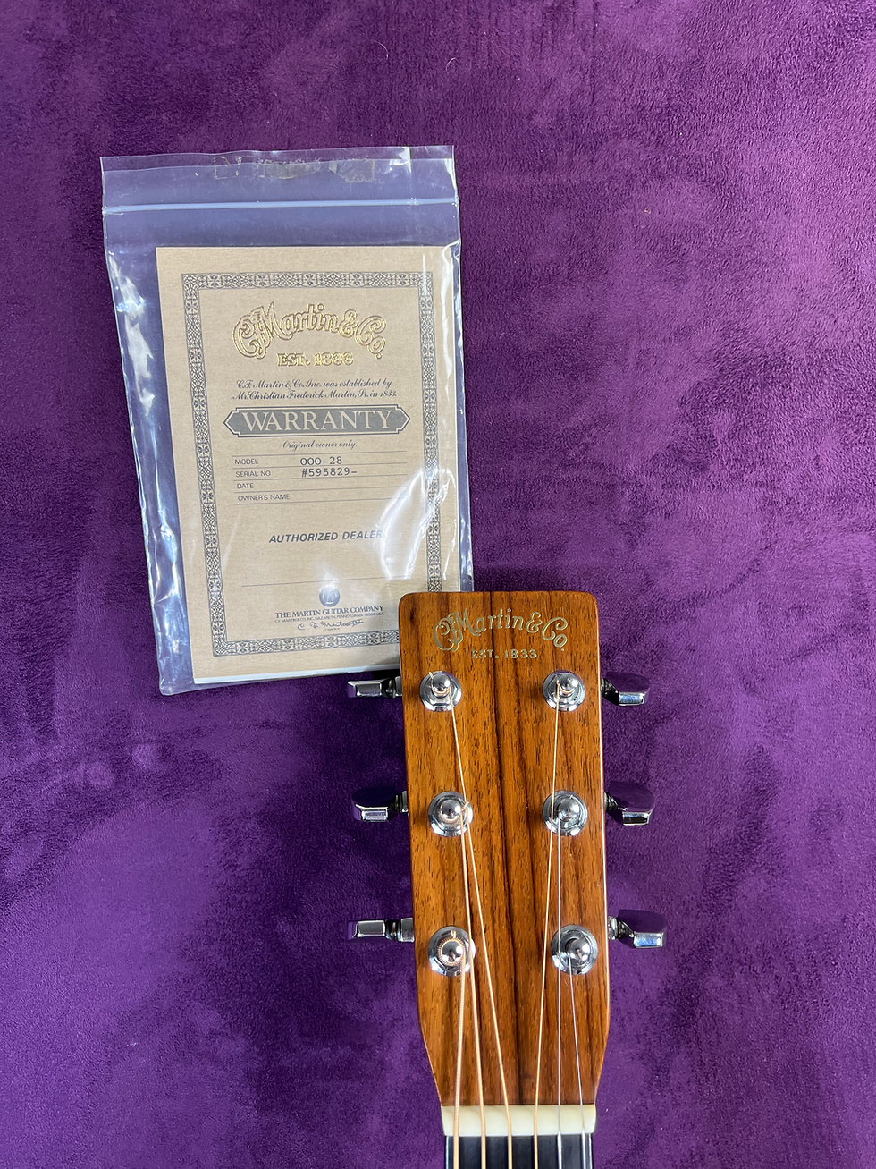 Thumbnail: Martin 000-28 headstock front vintage logo chrome enclosed tuners