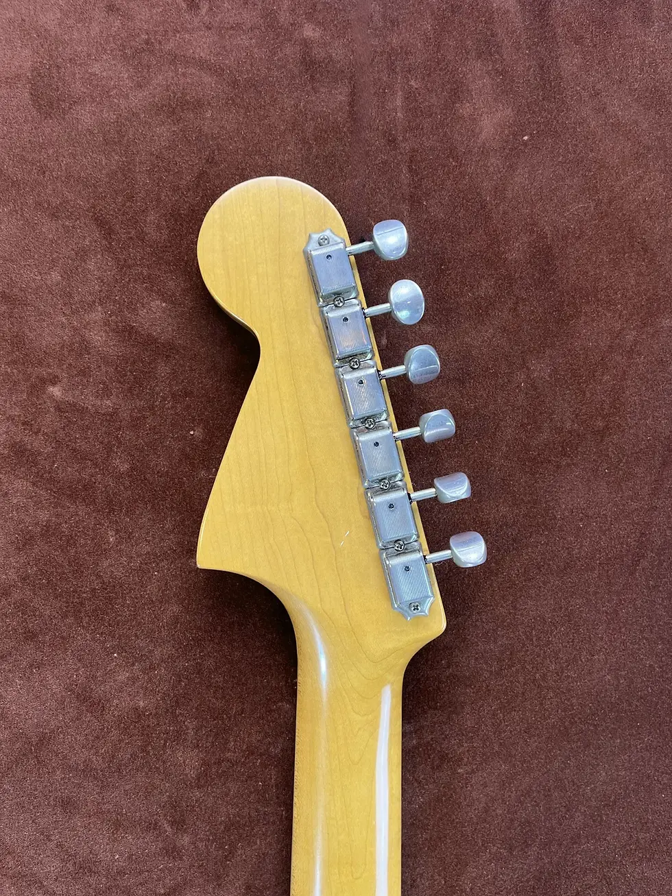 Thumbnail: Fender Jaguar headstock serial N073436 Gotoh vintage tuners