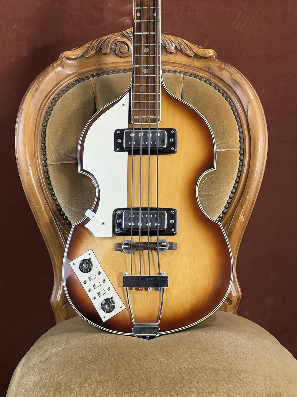 Greco VB-360 violin bass rosewood fingerboard dot inlays