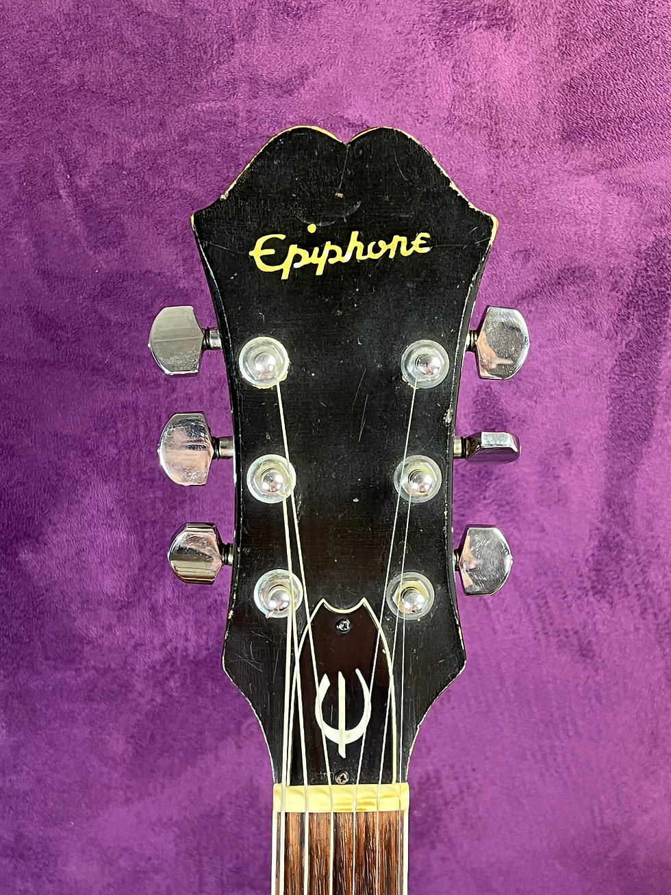 Thumbnail: Epiphone Casino E230TD headstock front and back detail Kalamazoo Michigan