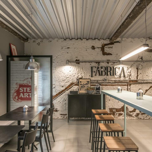 thiết kế thi công nội thất cafe fabrica