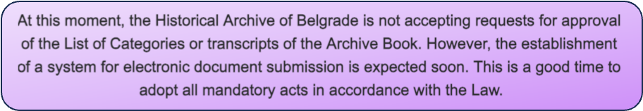 historical archive belgrade