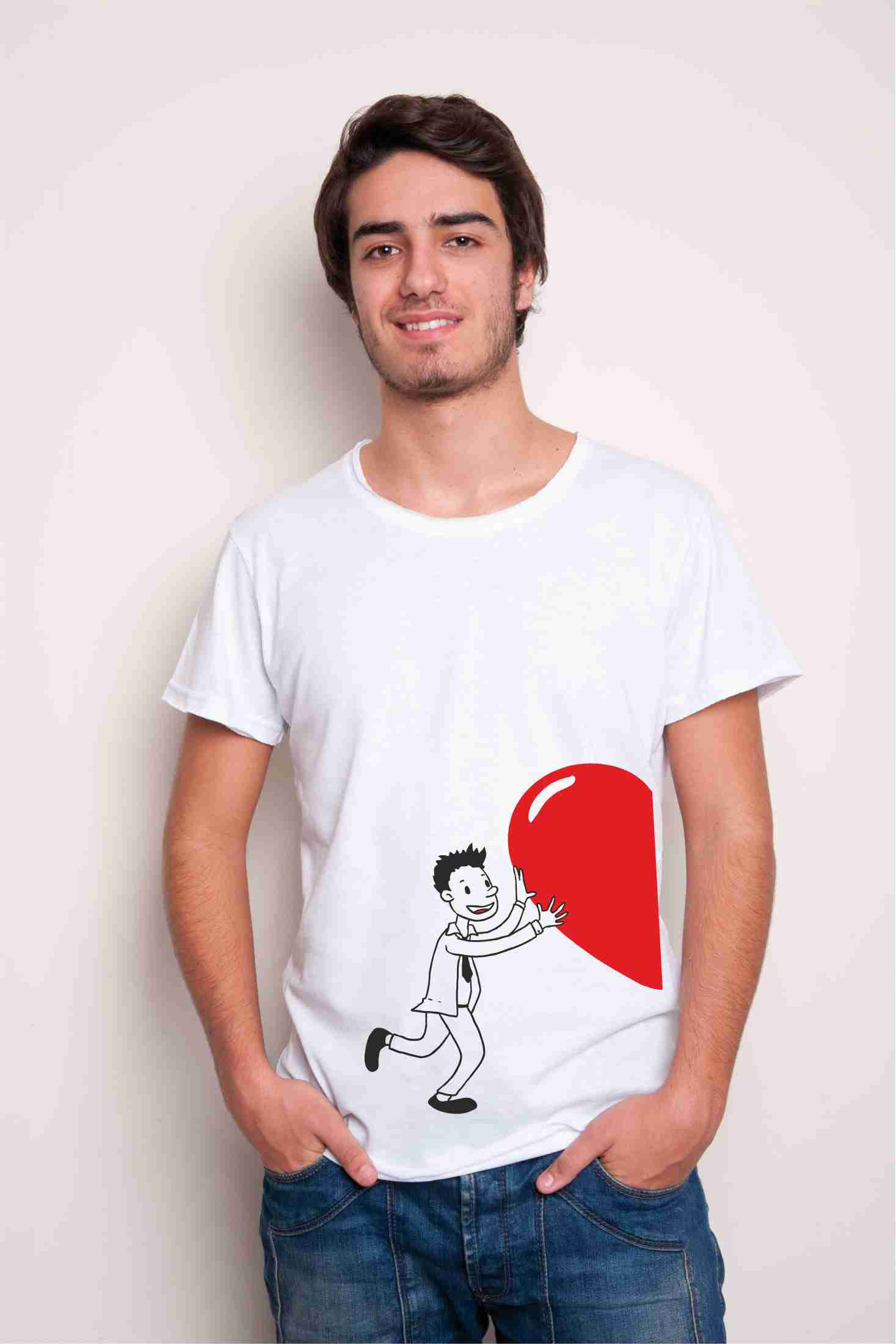 2 T-shirt Heart coppia