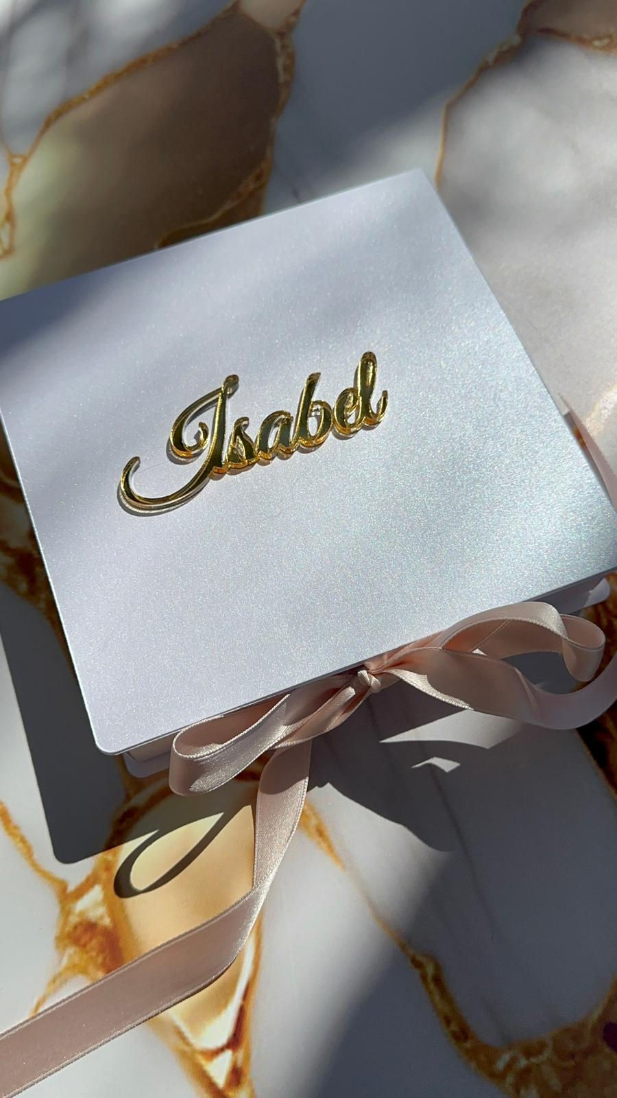 Miniature : Targhetta in plexiglass Damigella/Tesimone