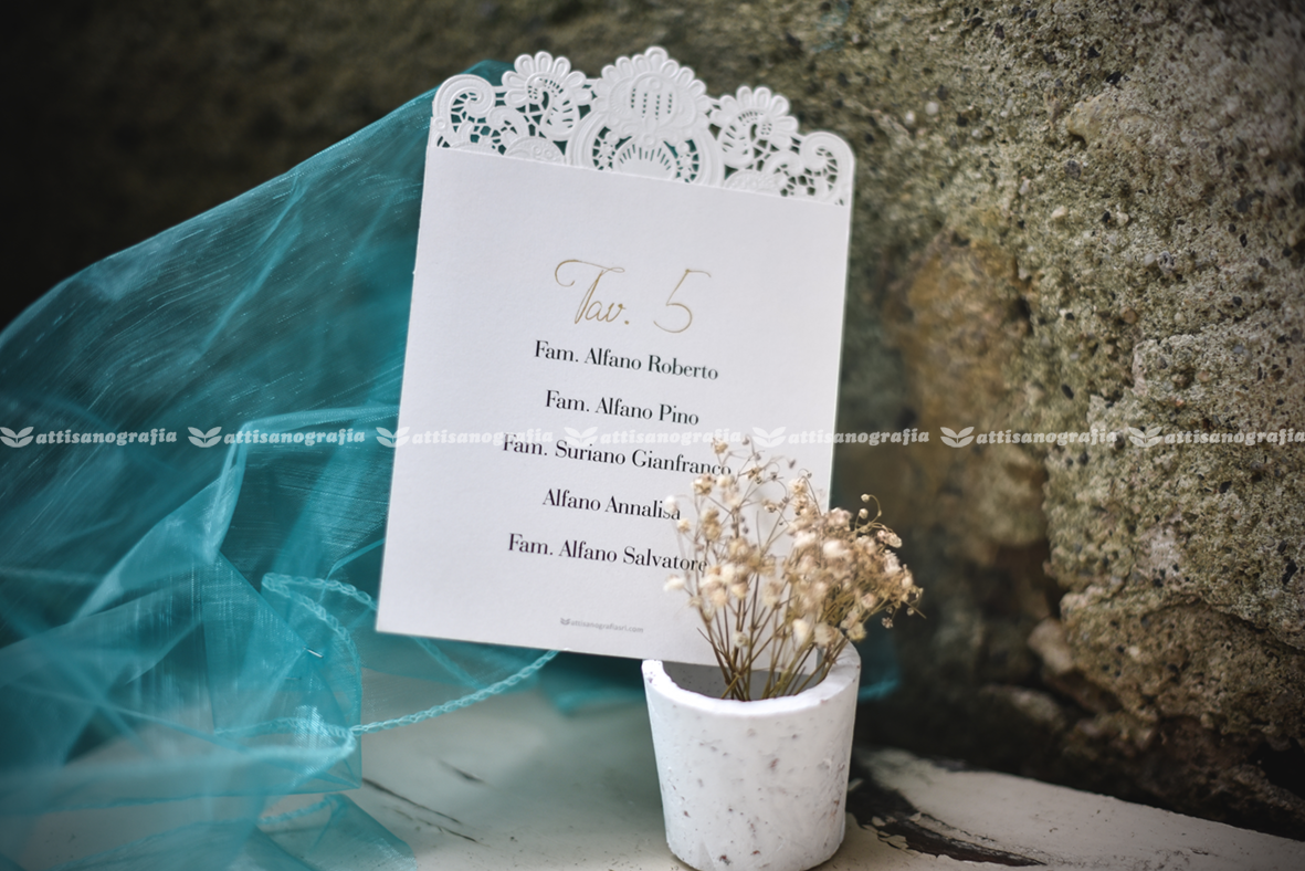 Tableau Mariage Pizzo (1 set da 10 pezzi)