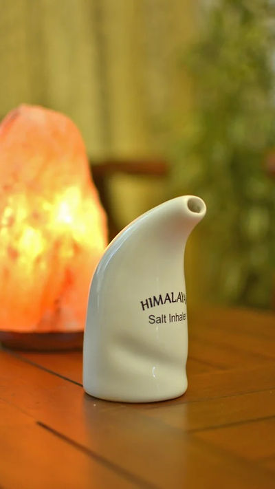 halo therapy salt inhaler for recovery training and natural medicine essential