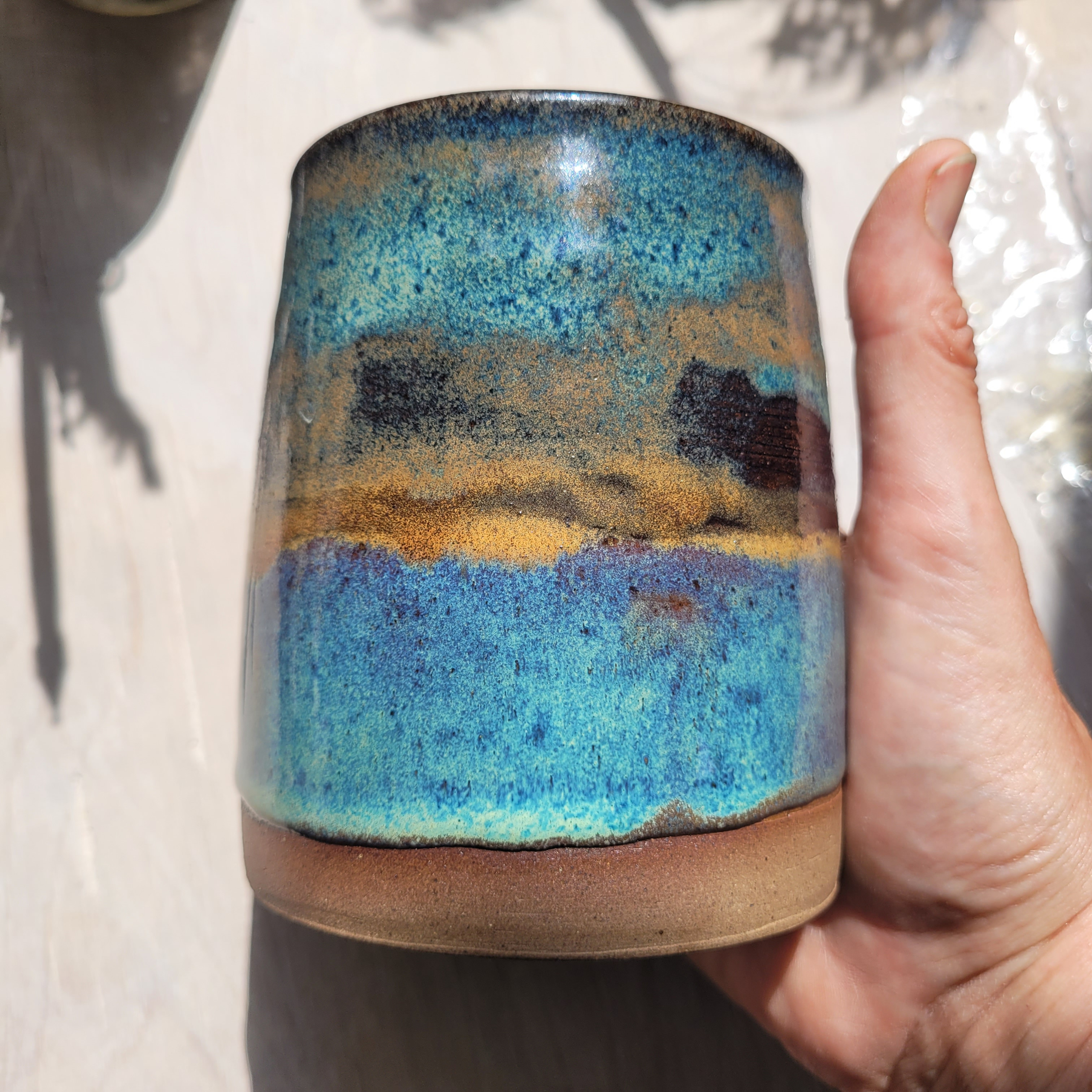landscape vase/utensil jar
