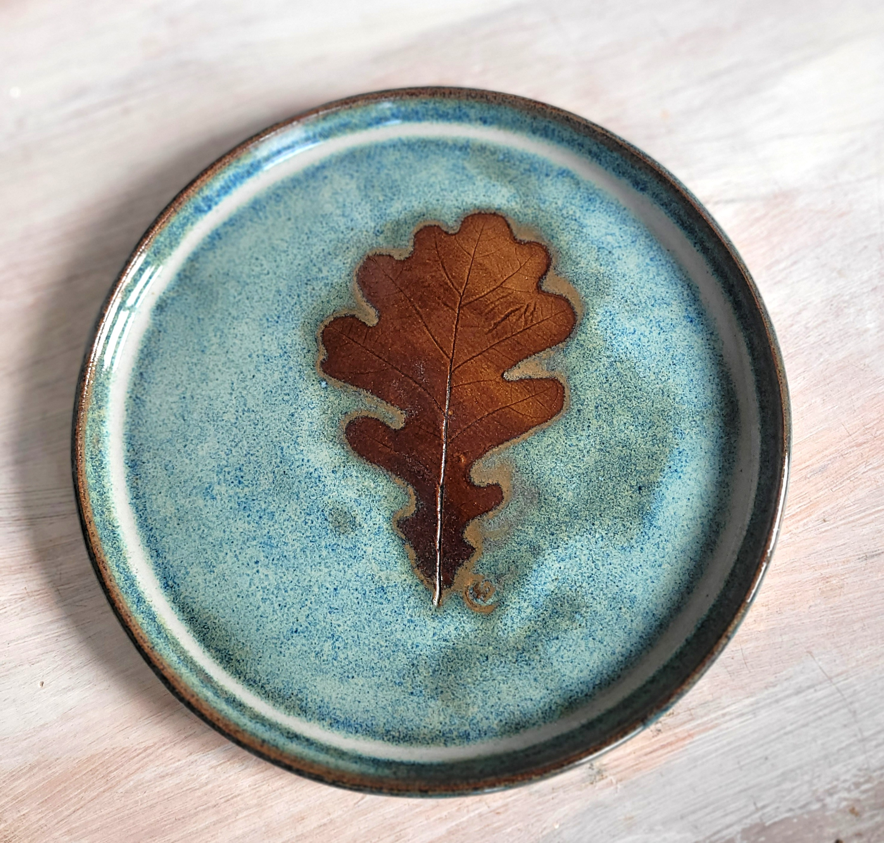 Oak leaf side plate