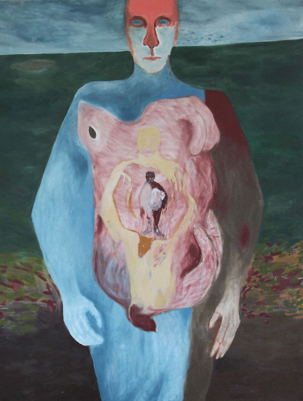 Cím nélkül, 144x188cm, olaj, vászon, 201