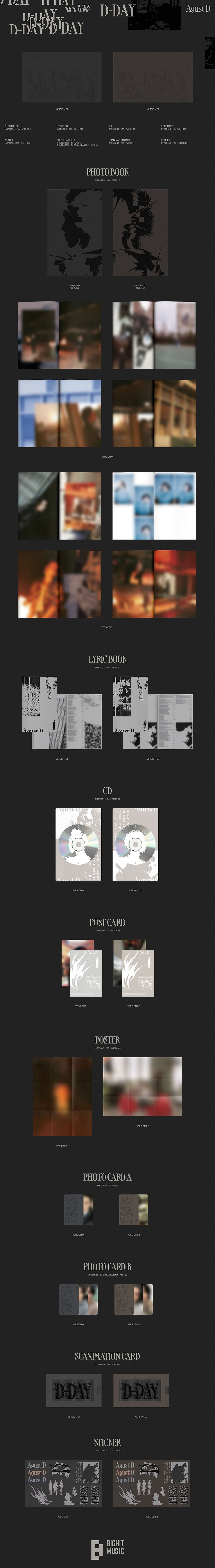 Miniature : Agust D [D-DAY] (Standard ver.)
