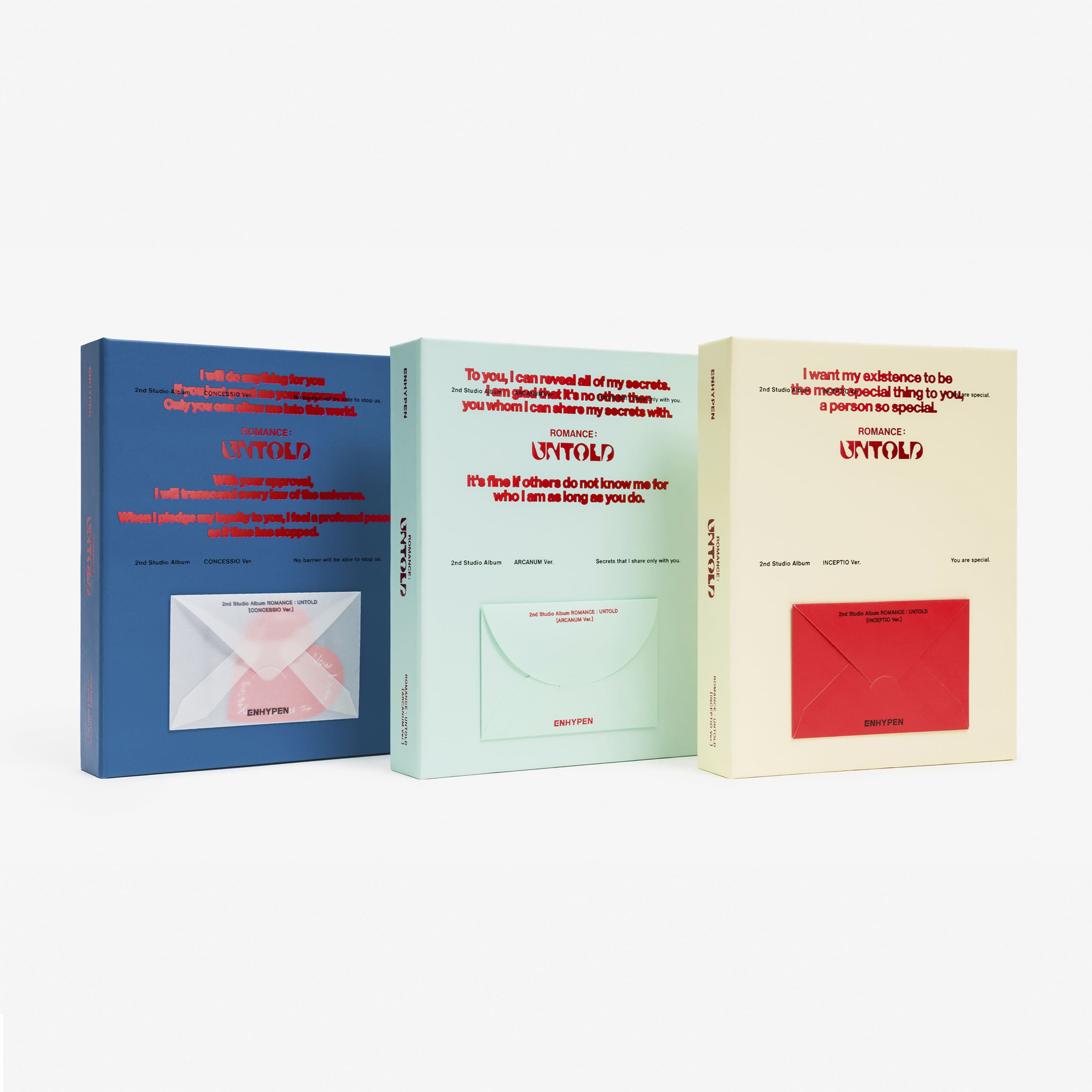 ENHYPEN 2nd Album [ROMANCE : UNTOLD] (INCEPTIO / ARCANUM / CONCESSIO )