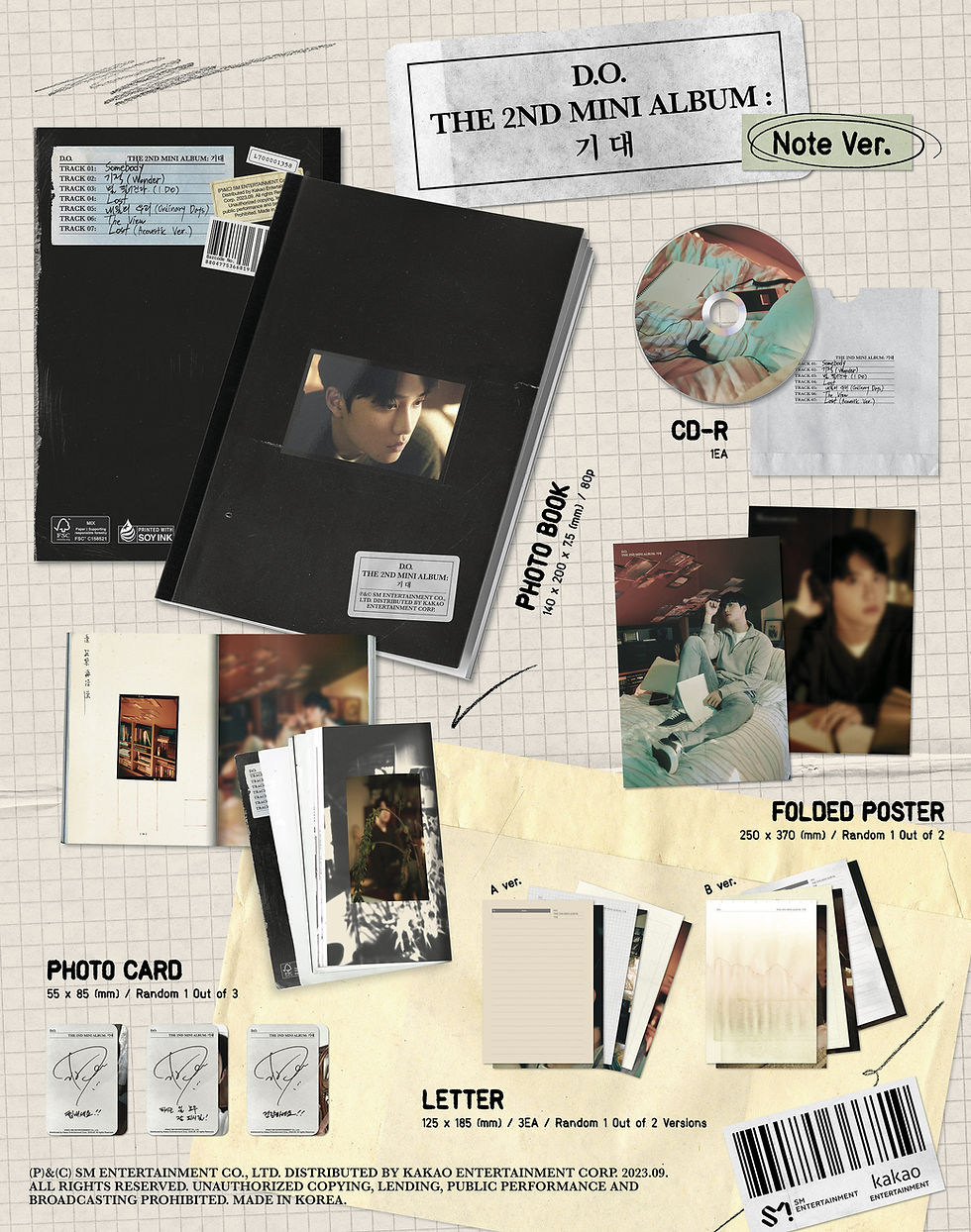 Miniature : D.O. 2nd Mini Album [기대] (Note Ver.)