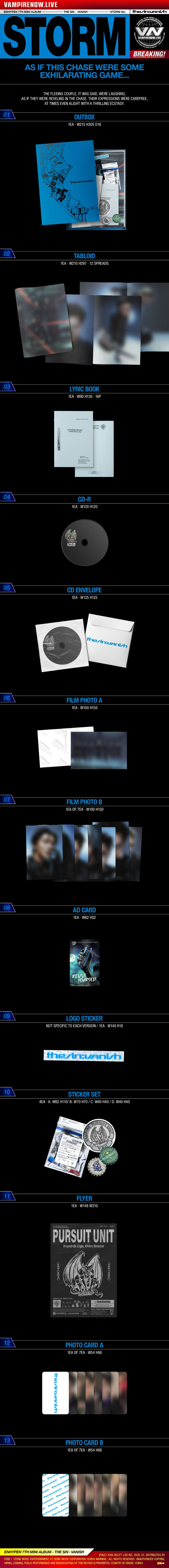 Miniature : ENHYPEN 7th Mini Album [THE SIN : VANISH] (FORBIDDEN)