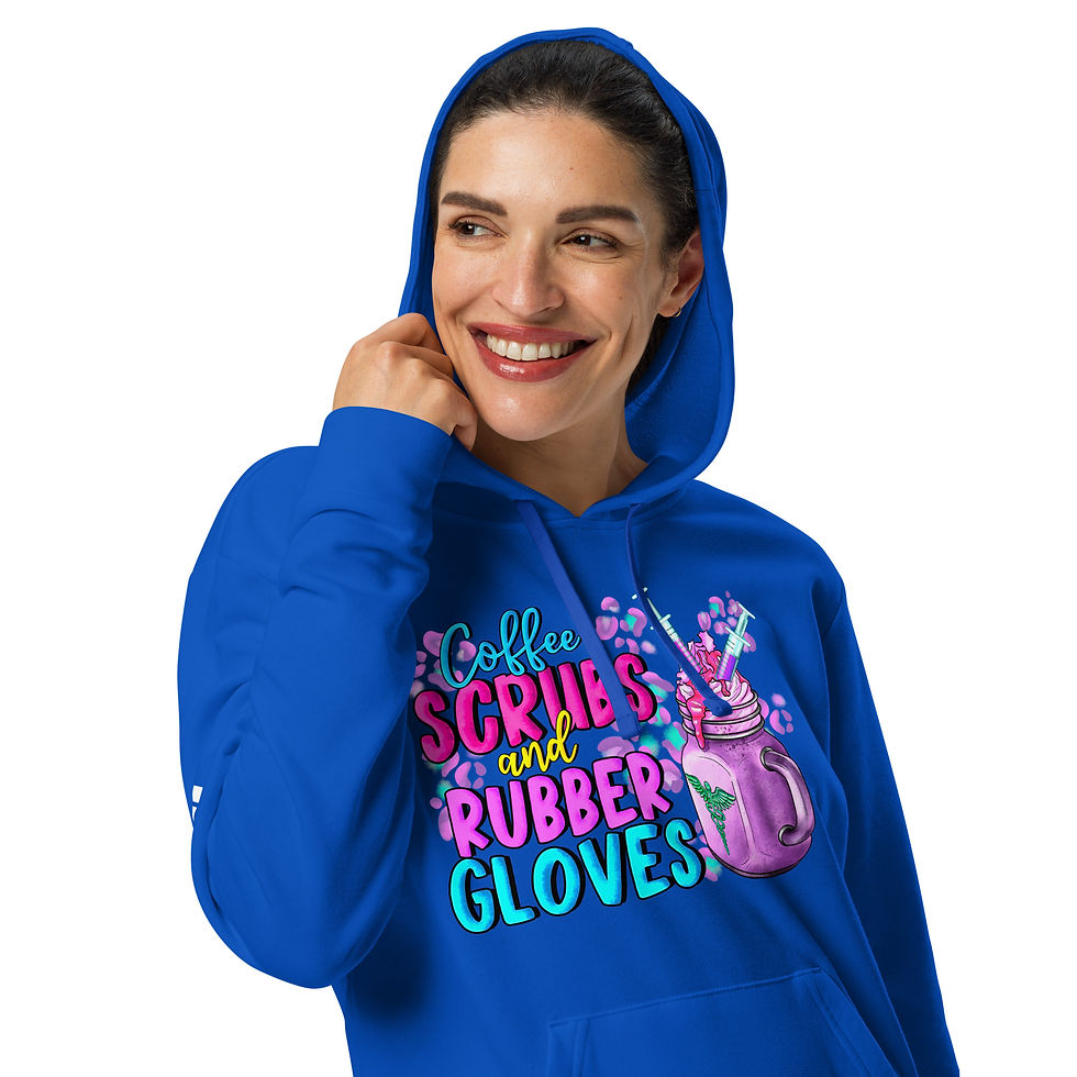 Adidas fleece hoodie nurse quote