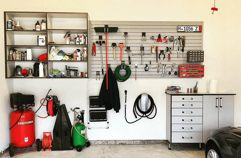 Garage storage graphic