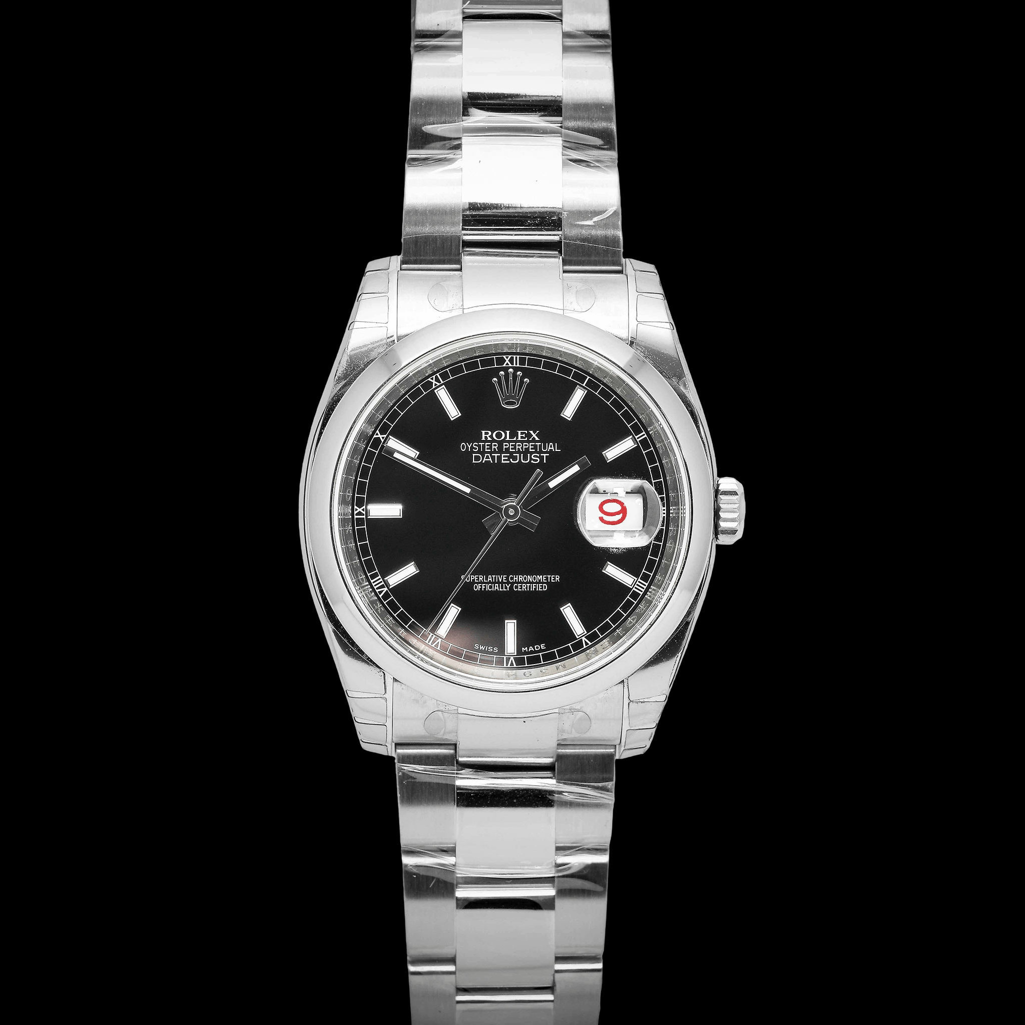 Rolex Datejust 36mm Black Dial Ref : 116200