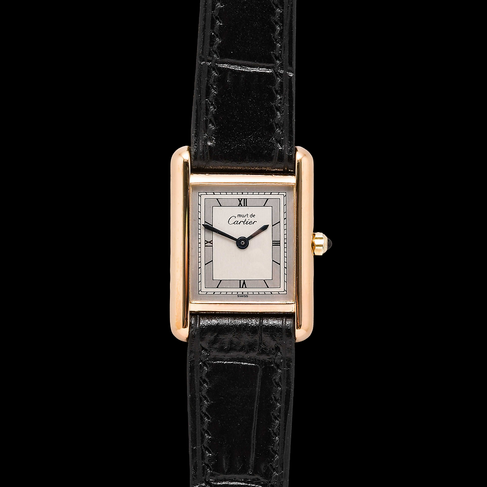 Cartier Must de Cartier Tank Vermeil Art-Deco White Dial (Quartz)