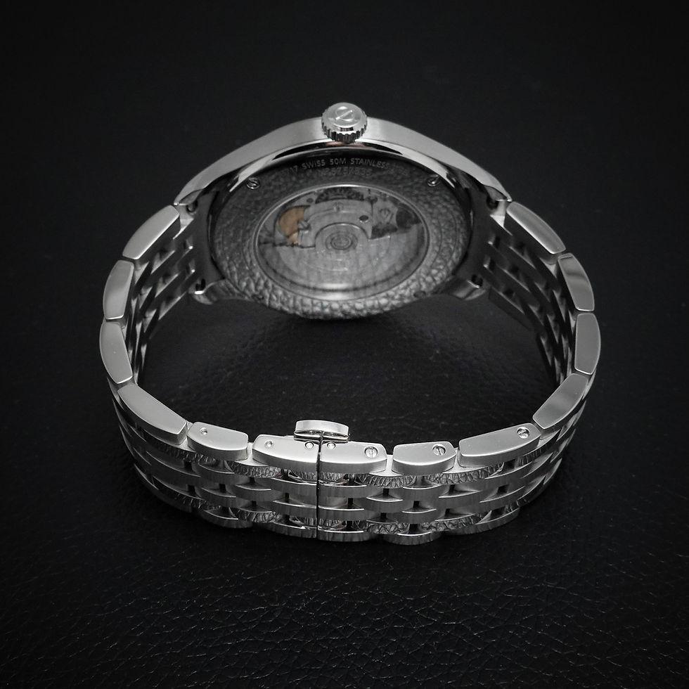 Thumbnail: Baume & Mercier Clifton Creamy Dial with Gold Tone Hands & Markers  Ref: 65717
