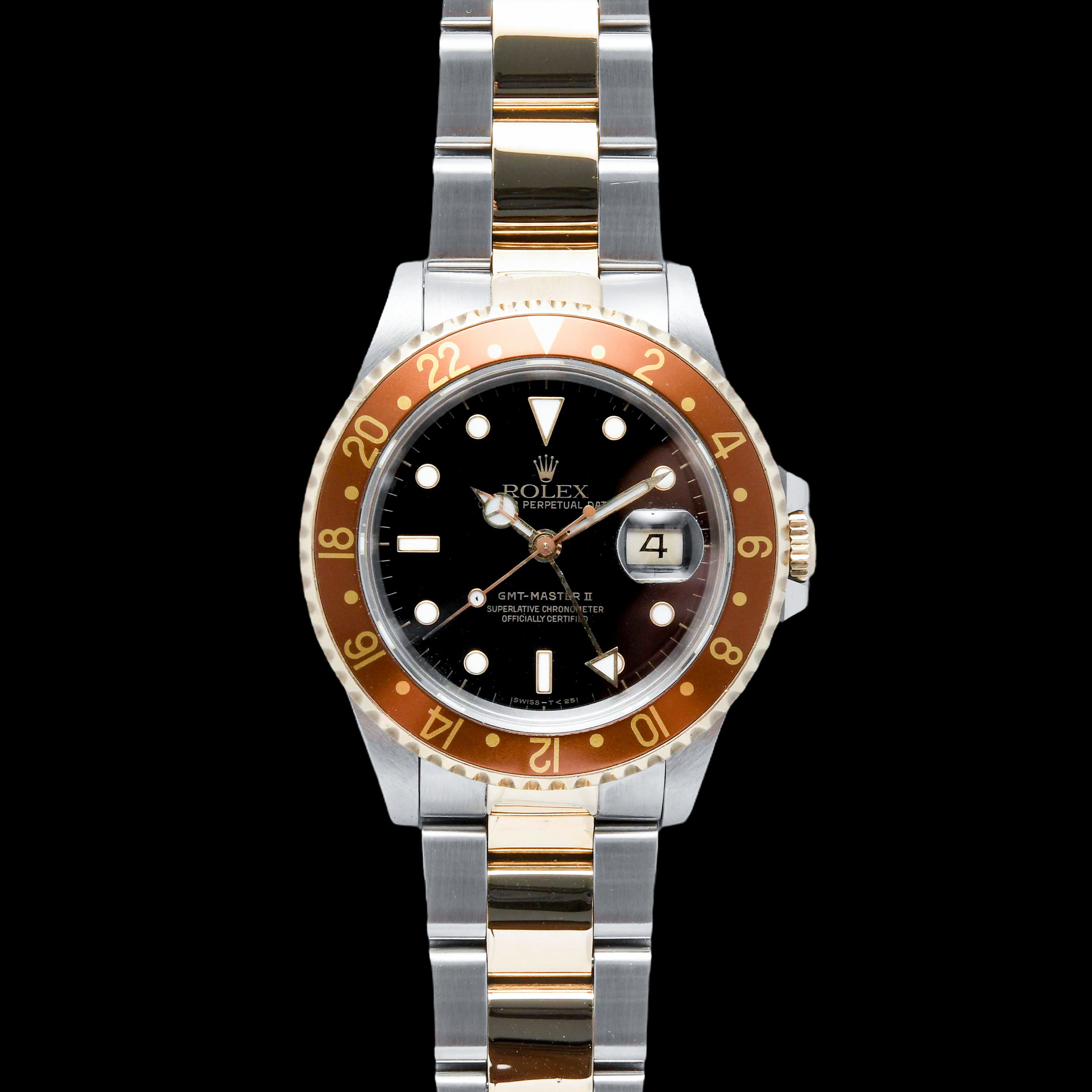 Rolex GMT-Master Ii Two-Tone Root Beer Conversion Ref: 16713