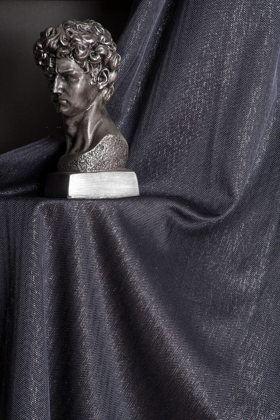 Thumbnail: LUXURY GRAY SILVER GLITTER SHINY CURTAINS FOR HOME