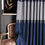 Thumbnail: MODERN NAVY BLUE GRAY STRIPED CURTAINS FOR HOME