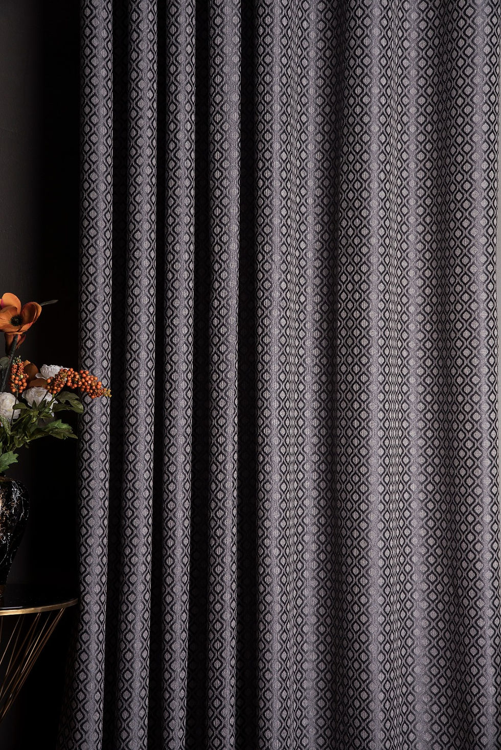Thumbnail: MODERN GRAY PATTERNED CURTAINS FOR LIVINGROOM